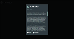 Desktop Screenshot of cantabcapital.com
